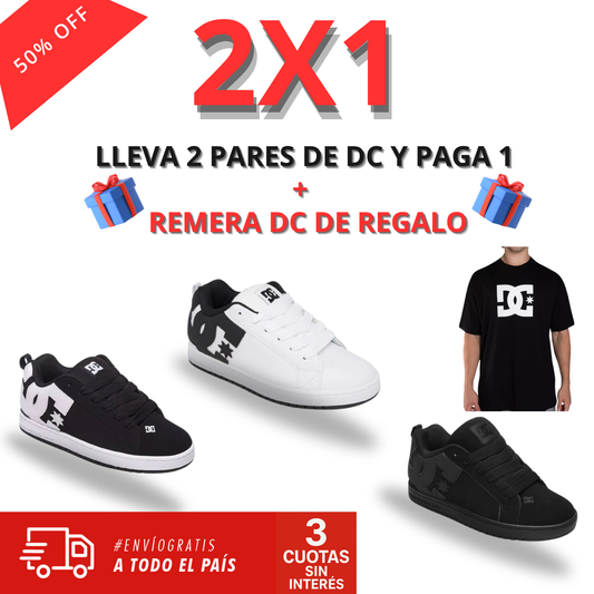 PROMO 2x1 DC COURT + Remera DC De REGALO!