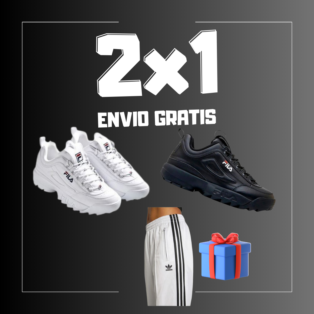 COMBO 3x1 - 2 Fila Disruptor + Adidas Palazzo de REGALO