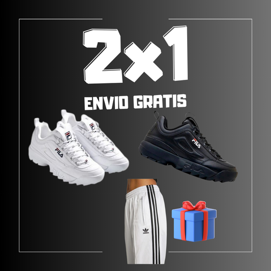 COMBO 2x1 Fila Disruptor + Adidas Palazzo de REGALO